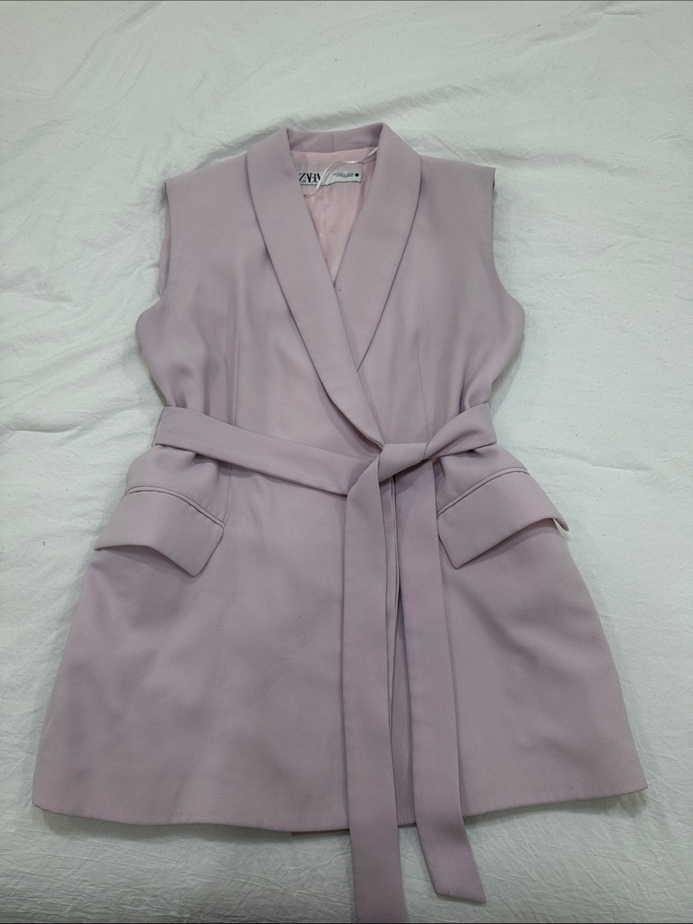 Zara Vest Dress in Light Mauve